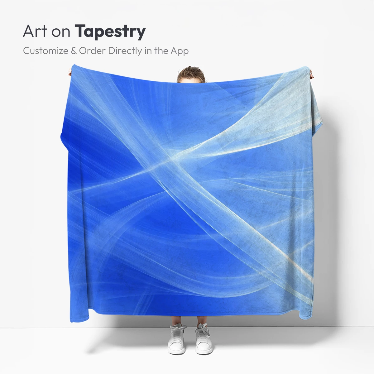 Ethereal Blue Waves: A Dance of Light and Form - Image 4