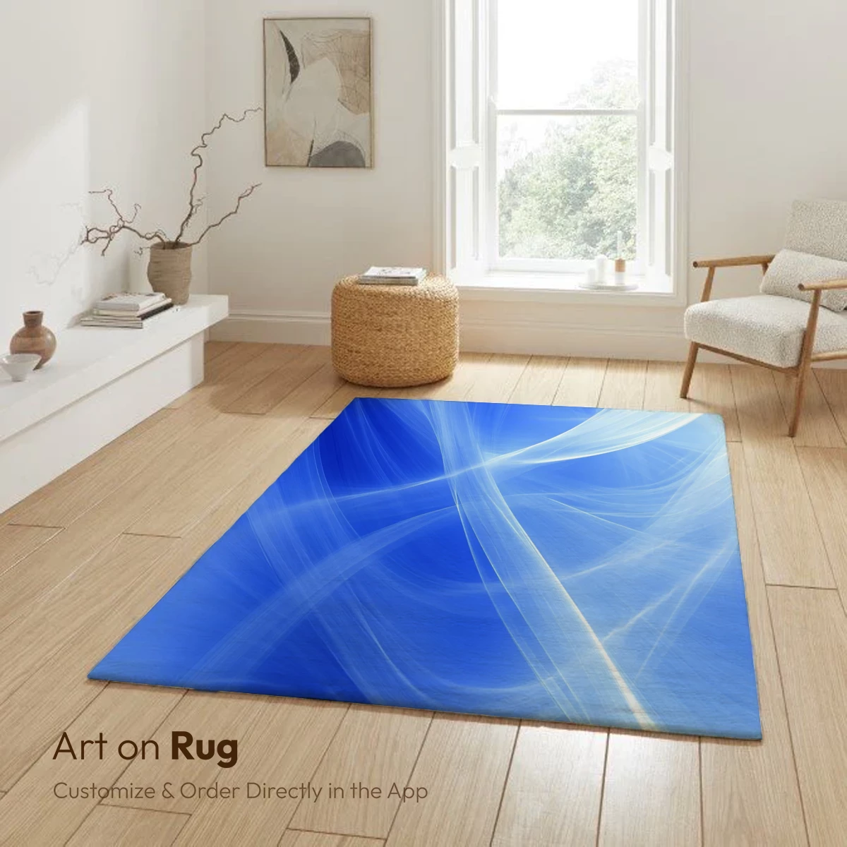 Ethereal Blue Waves: A Dance of Light and Form - Image 5