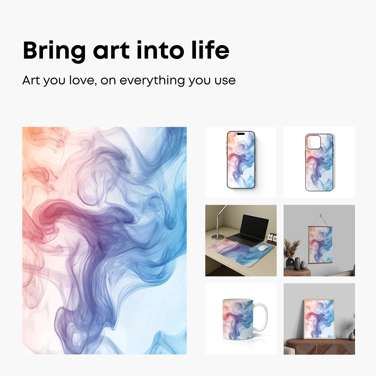Dance of Colored Smoke: Abstract Fluidity - Image 2