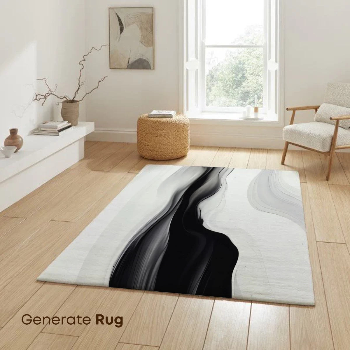Elegant Black and White Flow: Abstract Ink Dynamics - Image 6