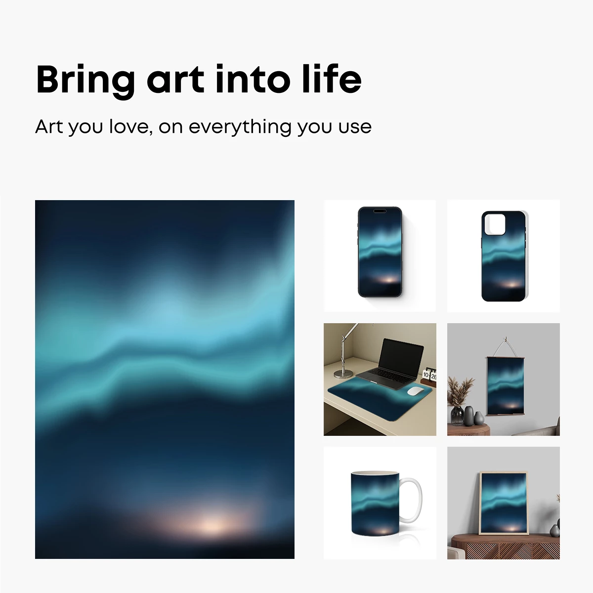Aurora's Whisper: Ethereal Night Sky - Image 2