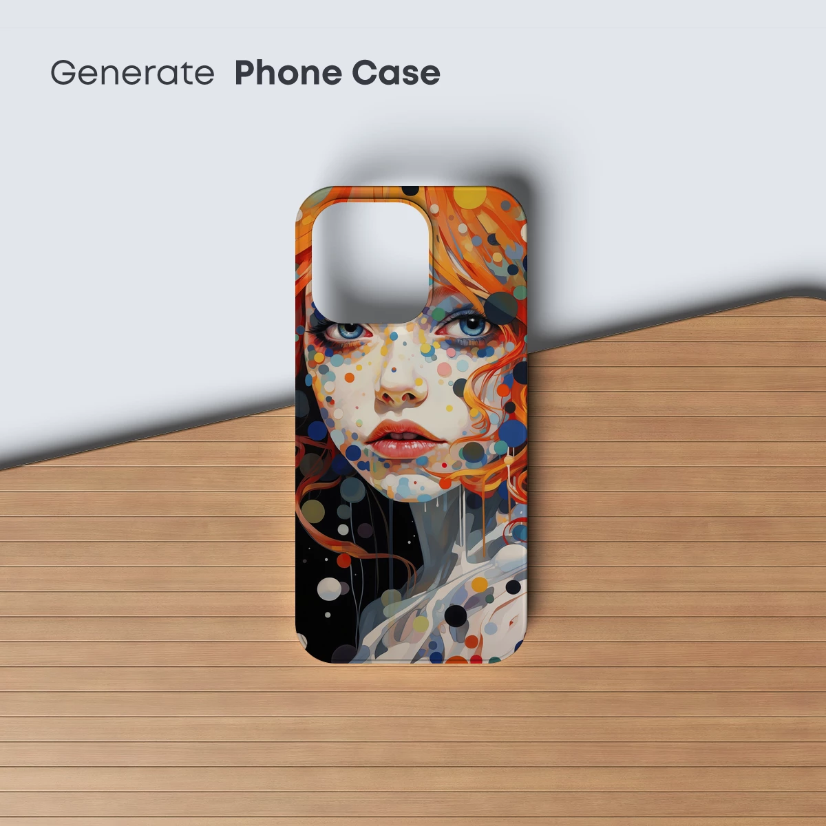 Dot-Painted Enigma: Vibrant Portrait Art - Image 3