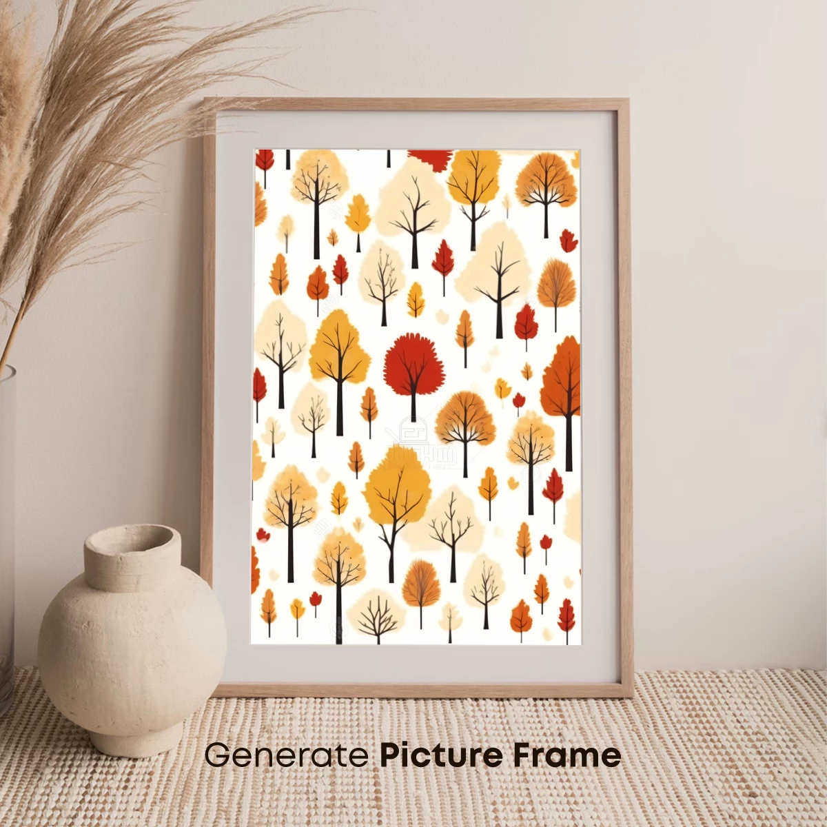 Autumn Forest Symphony: Colorful Trees in Harmony - Image 7