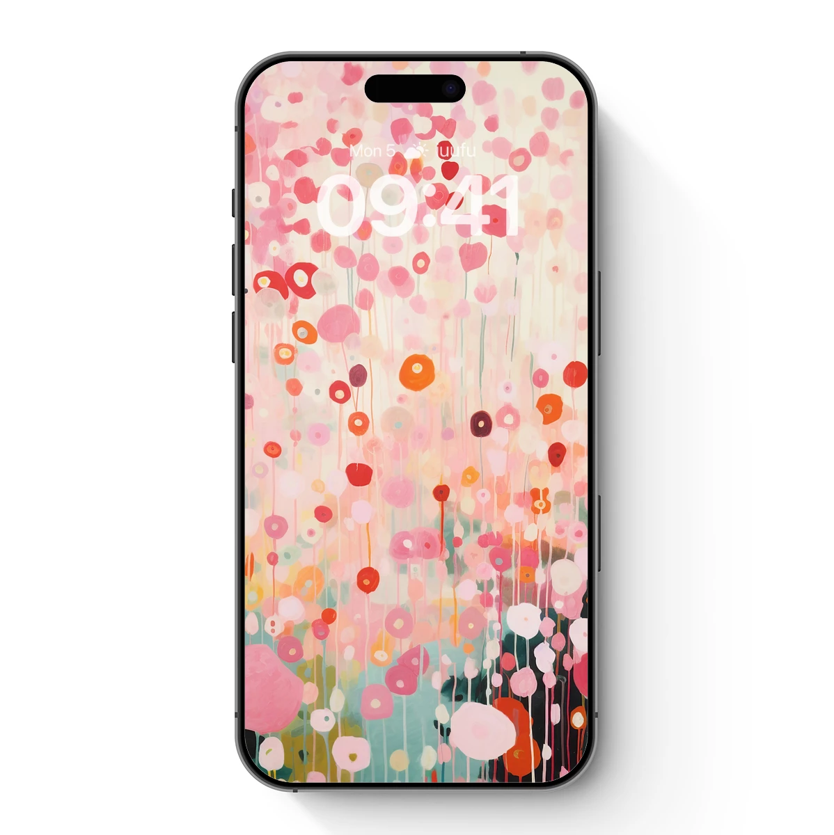 Blossom Cascade: Abstract Floral Symphony