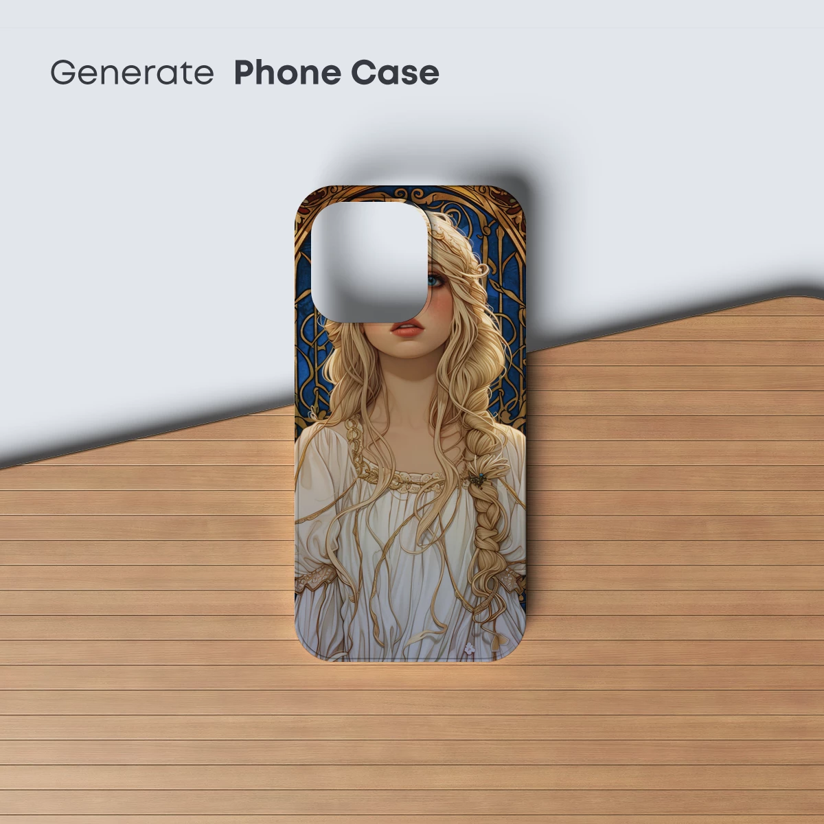 Ethereal Maiden in Art Nouveau Elegance - Image 3