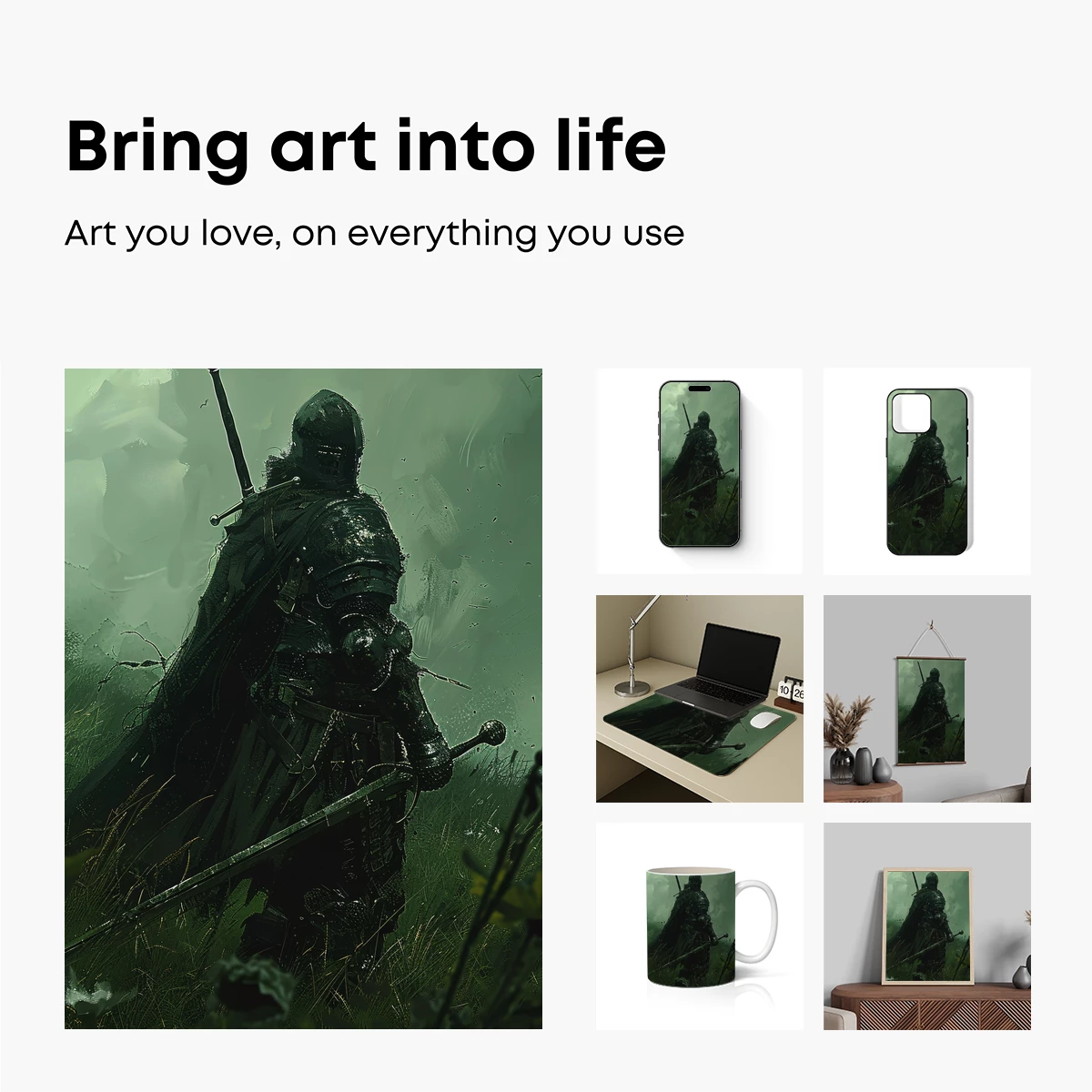 Grim Knight in Misty Dawn - Image 2