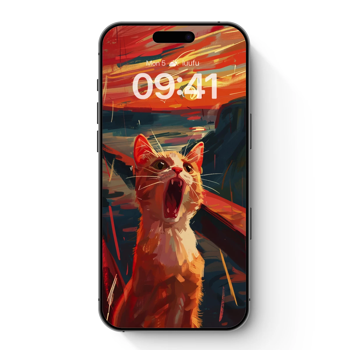 Feline Fury: Abstract Sunset Roar Feline Fury: Abstract Sunset Roar