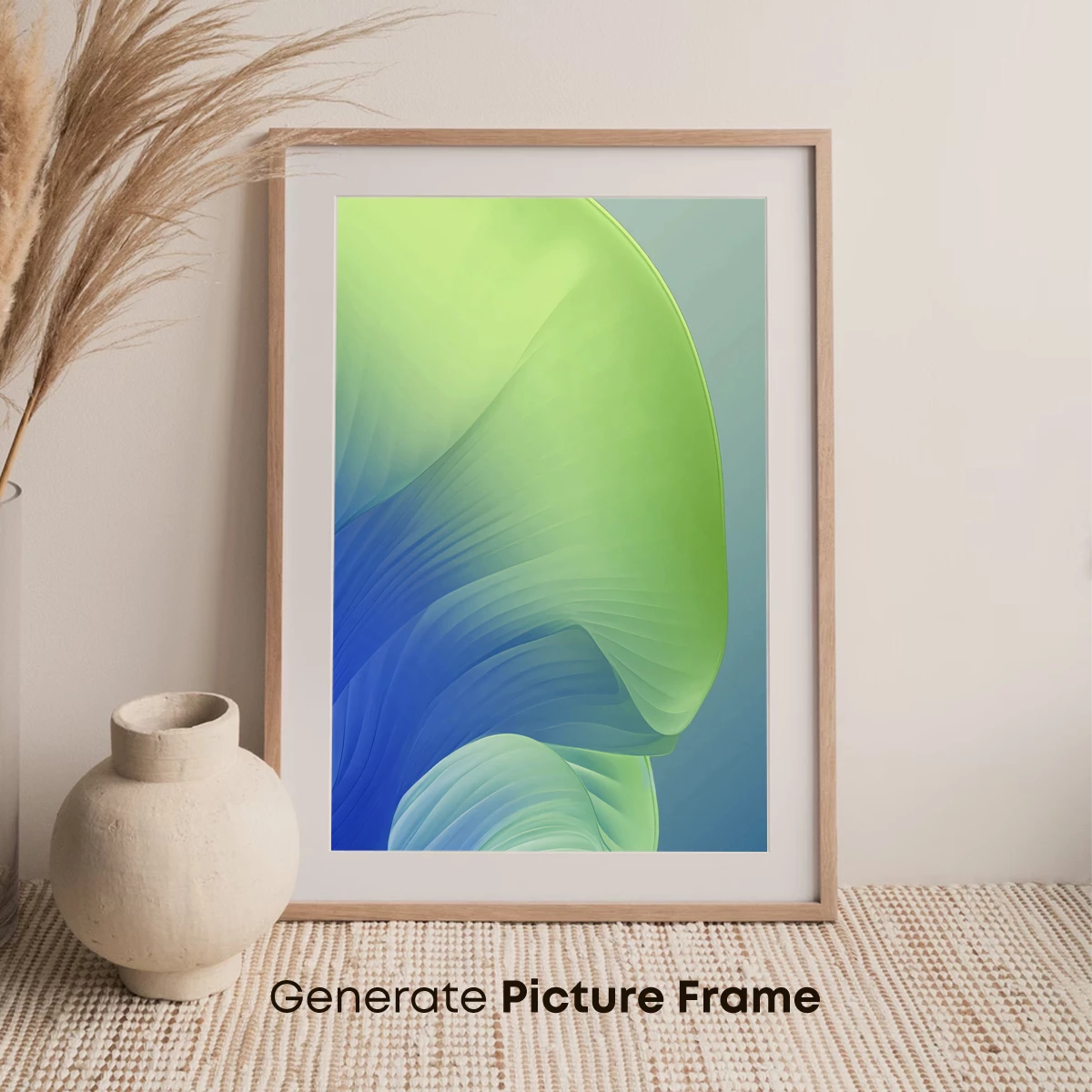 Fluid Chromatics: Green and Blue Abstract Waves - Image 7