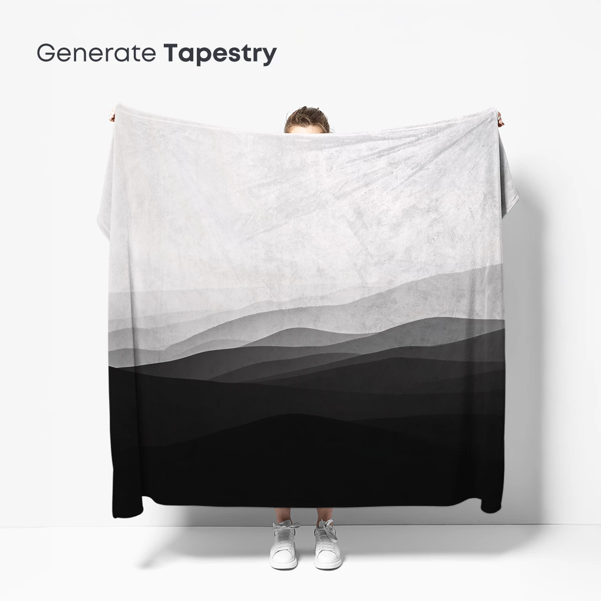 Ethereal Mountain Layers: A Monochrome Odyssey - Image 5