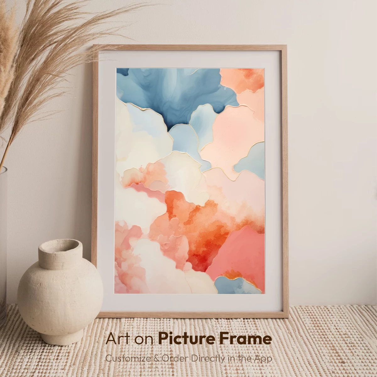 Abstract Watercolor Fusion: Pastel Dreamscape - Image 7