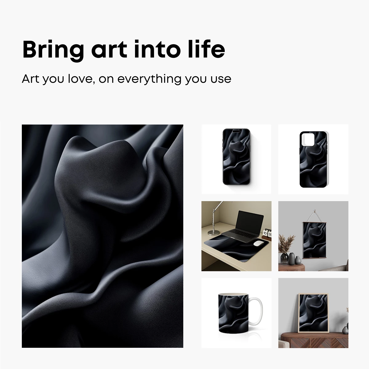 Elegant Shadows: Silk's Whispering Folds - Image 2