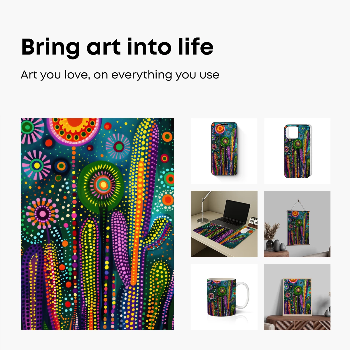 Dot-Painted Dream Garden - Image 2