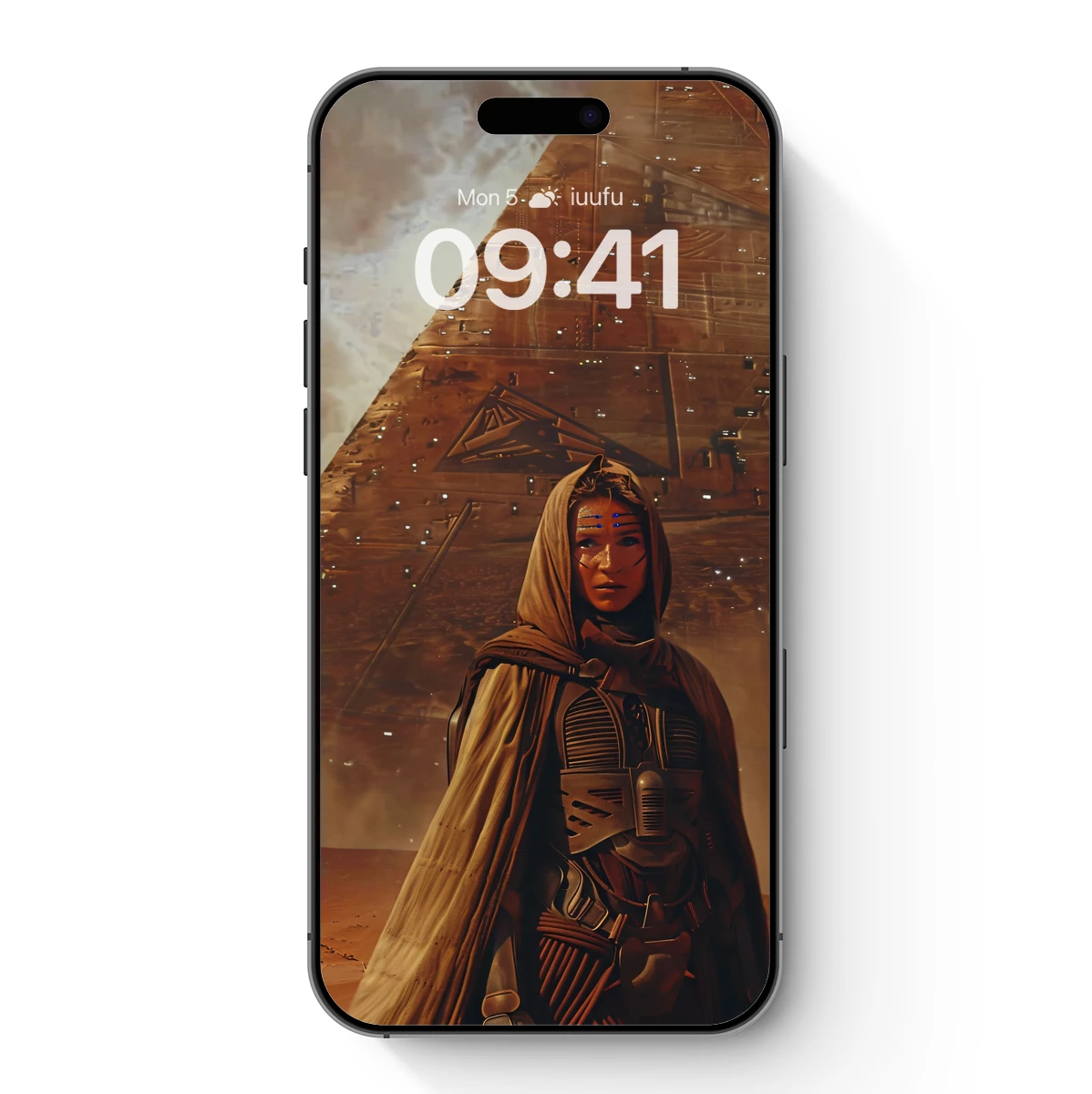 Desert Warrior in Futuristic Armor