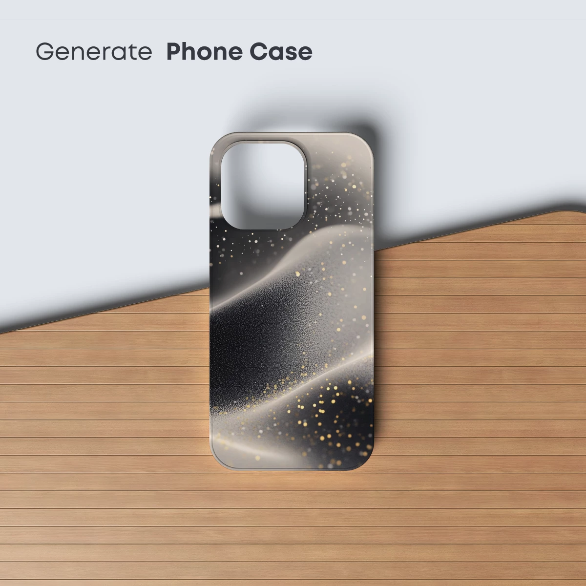 Golden Sands of Serenity: Abstract Desert Waves - Image 3