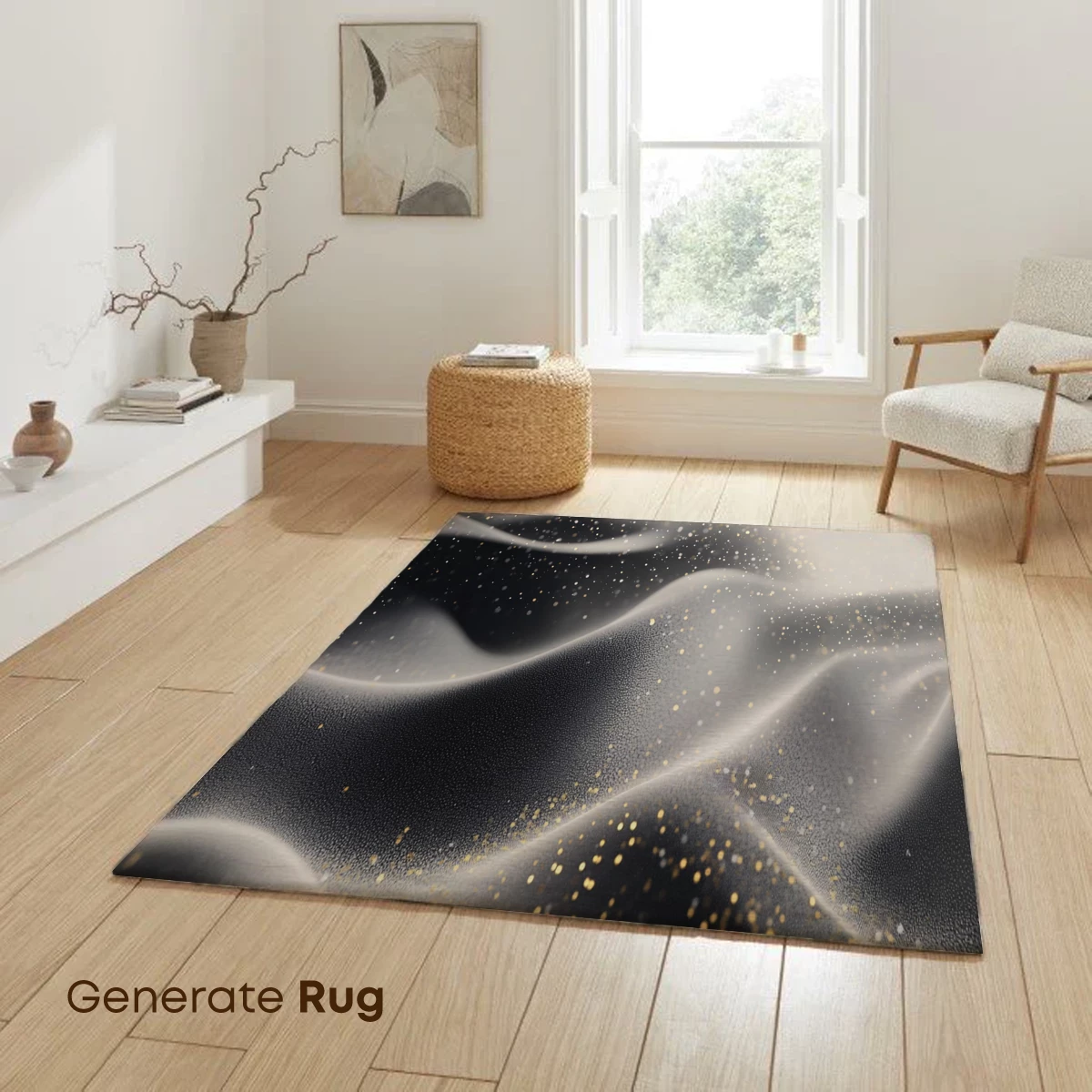 Golden Sands of Serenity: Abstract Desert Waves - Image 6