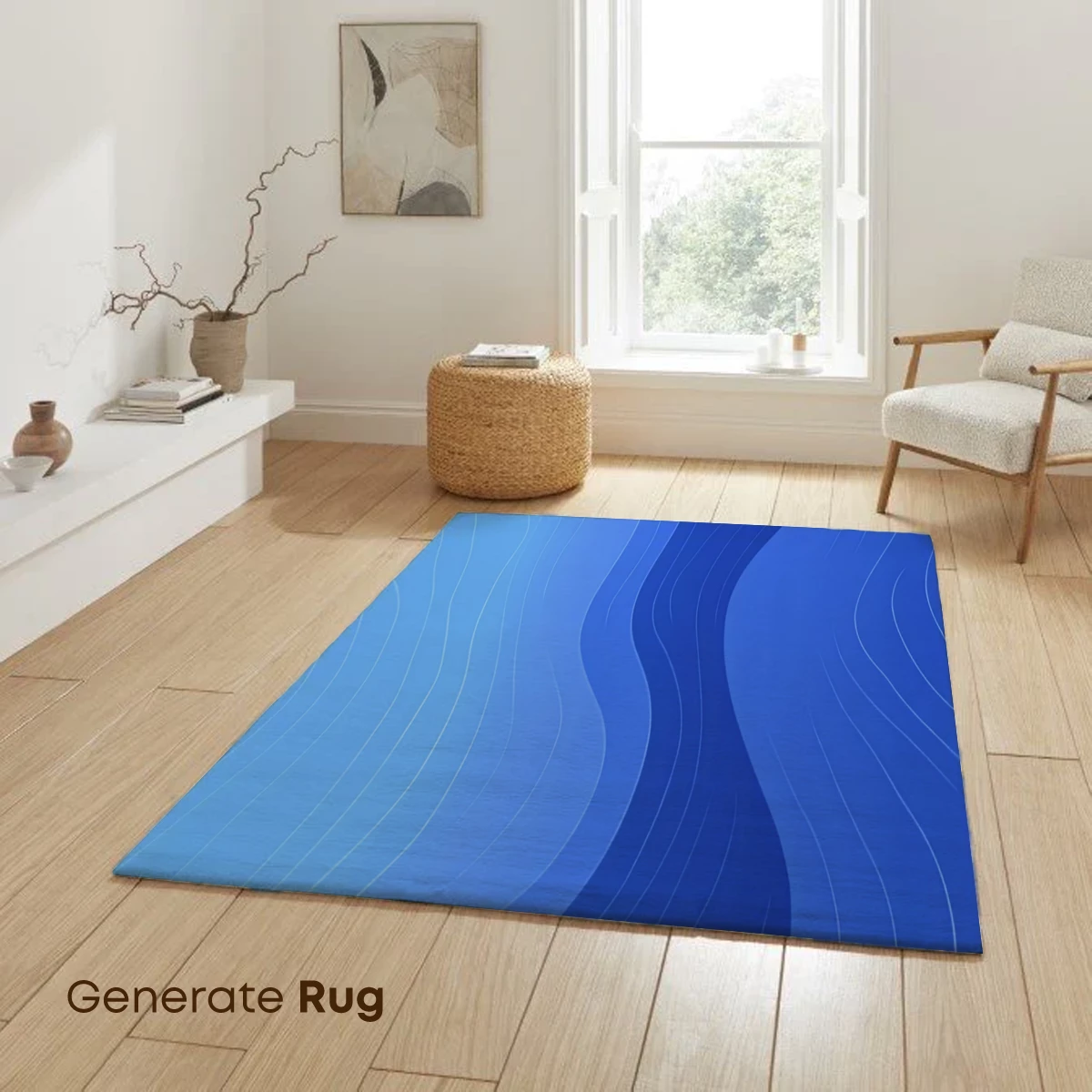 Blue Wavy Abstract: Digital Ocean Rhythms - Image 6