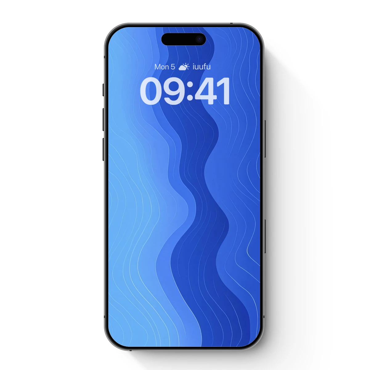 Blue Wavy Abstract: Digital Ocean Rhythms