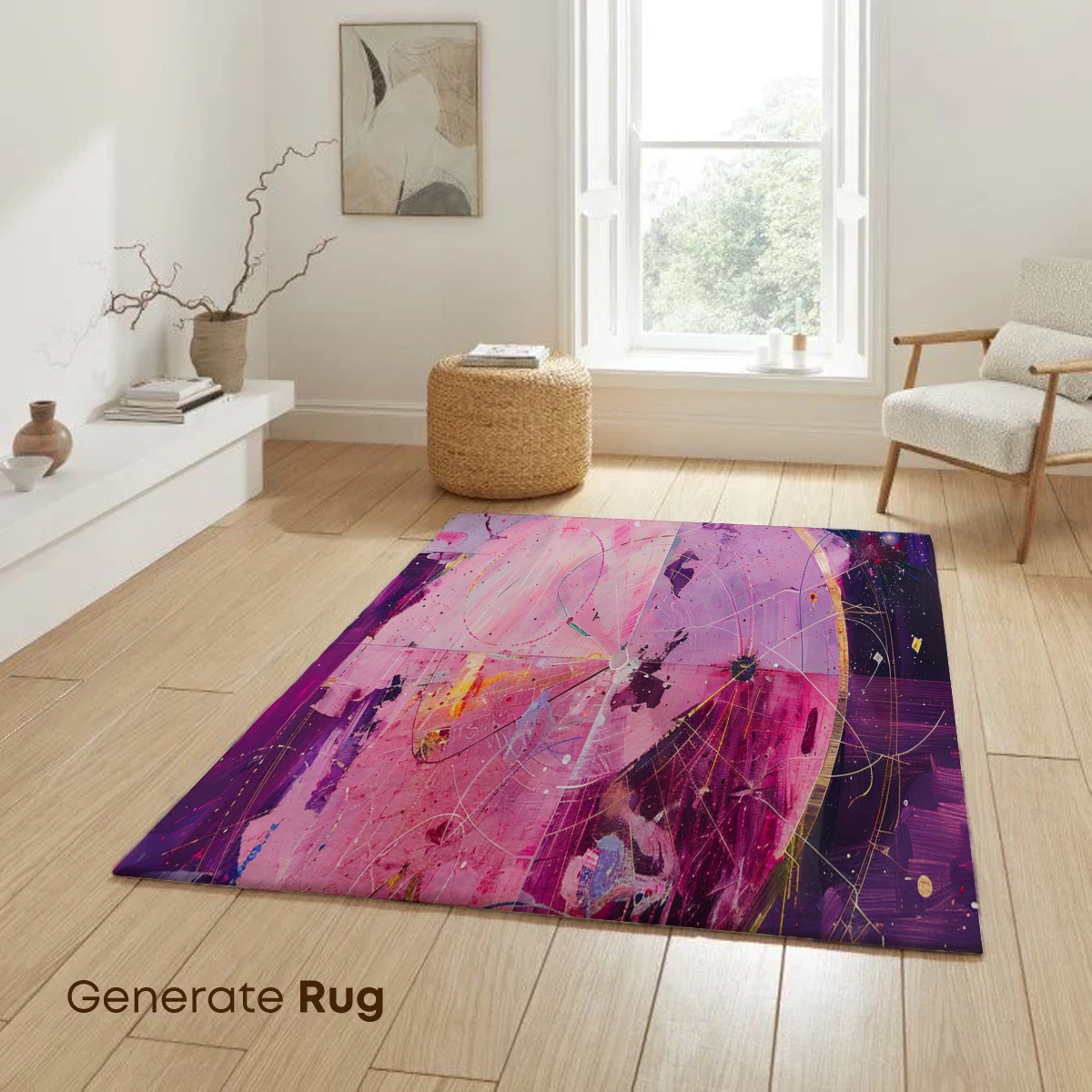 Cosmic Pink Vortex: Abstract Galactic Artistry - Image 6