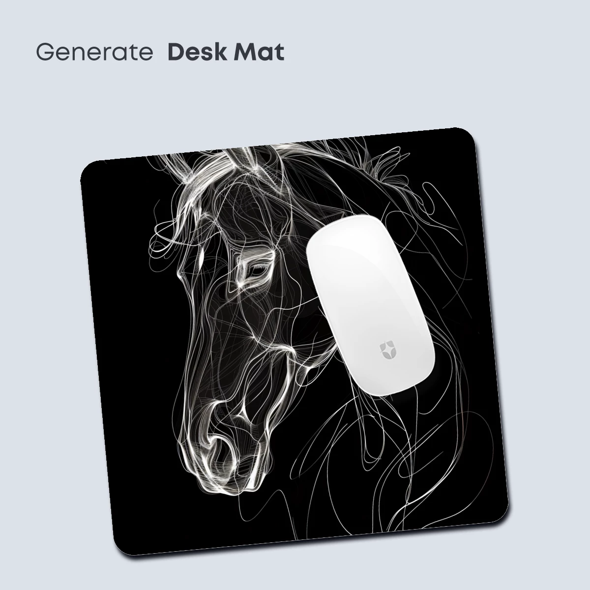 Ethereal Equine: Wireframe Horse Portrait - Image 4