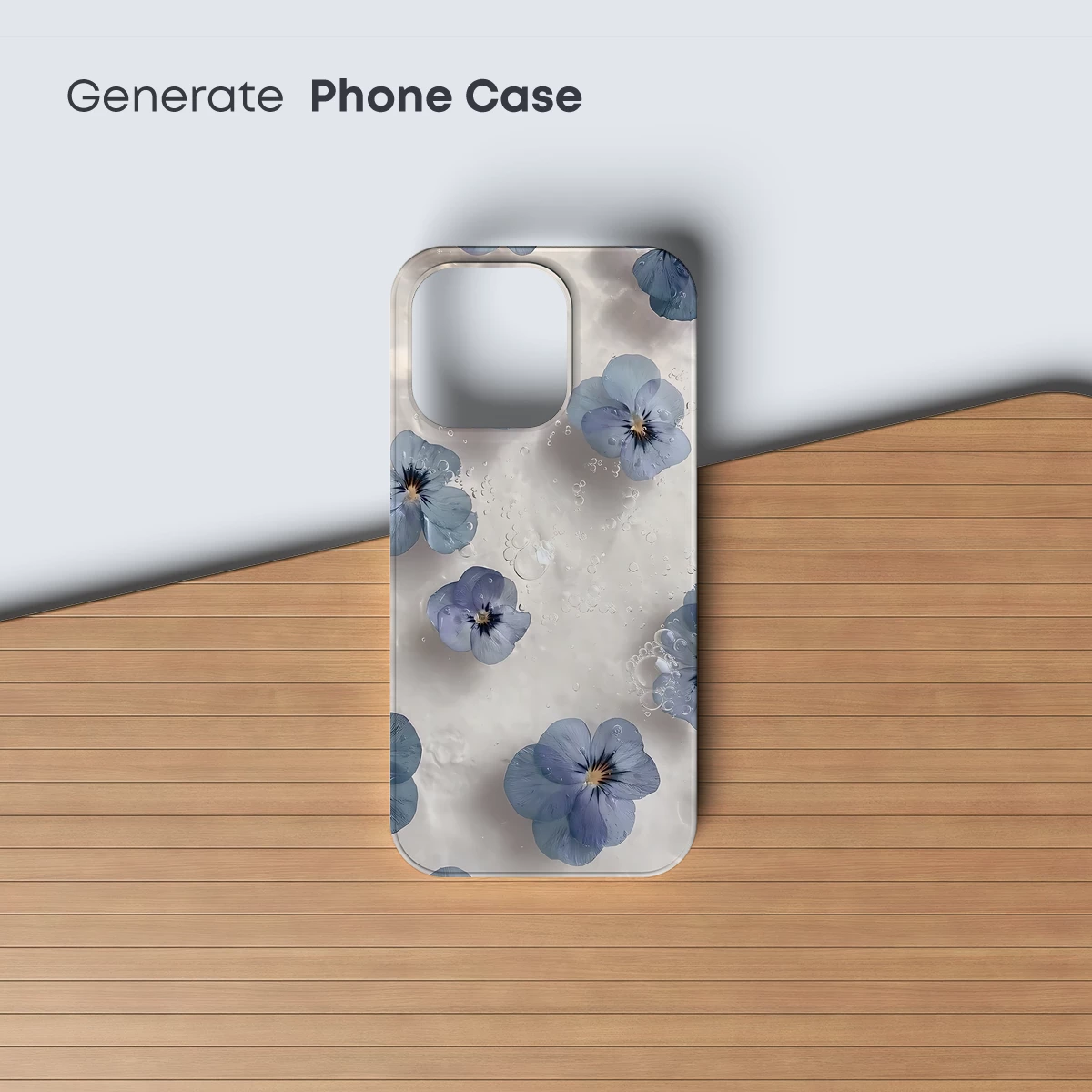 Ethereal Blue Blossoms Floating in Serenity - Image 3