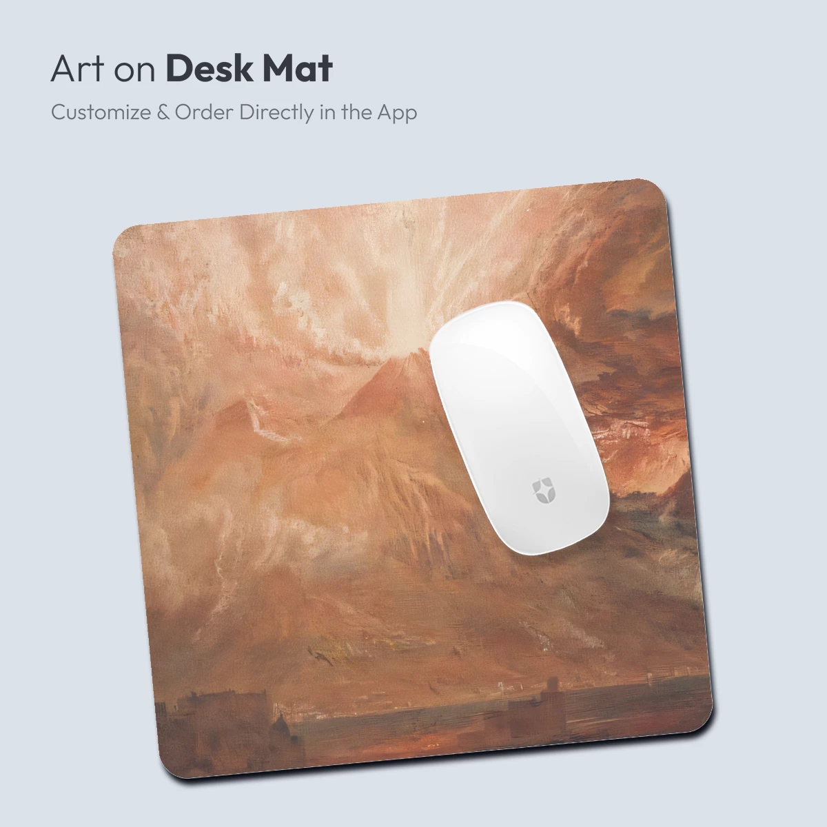 Erupting Volcano Reflection: Romantic Landscape - Image 3