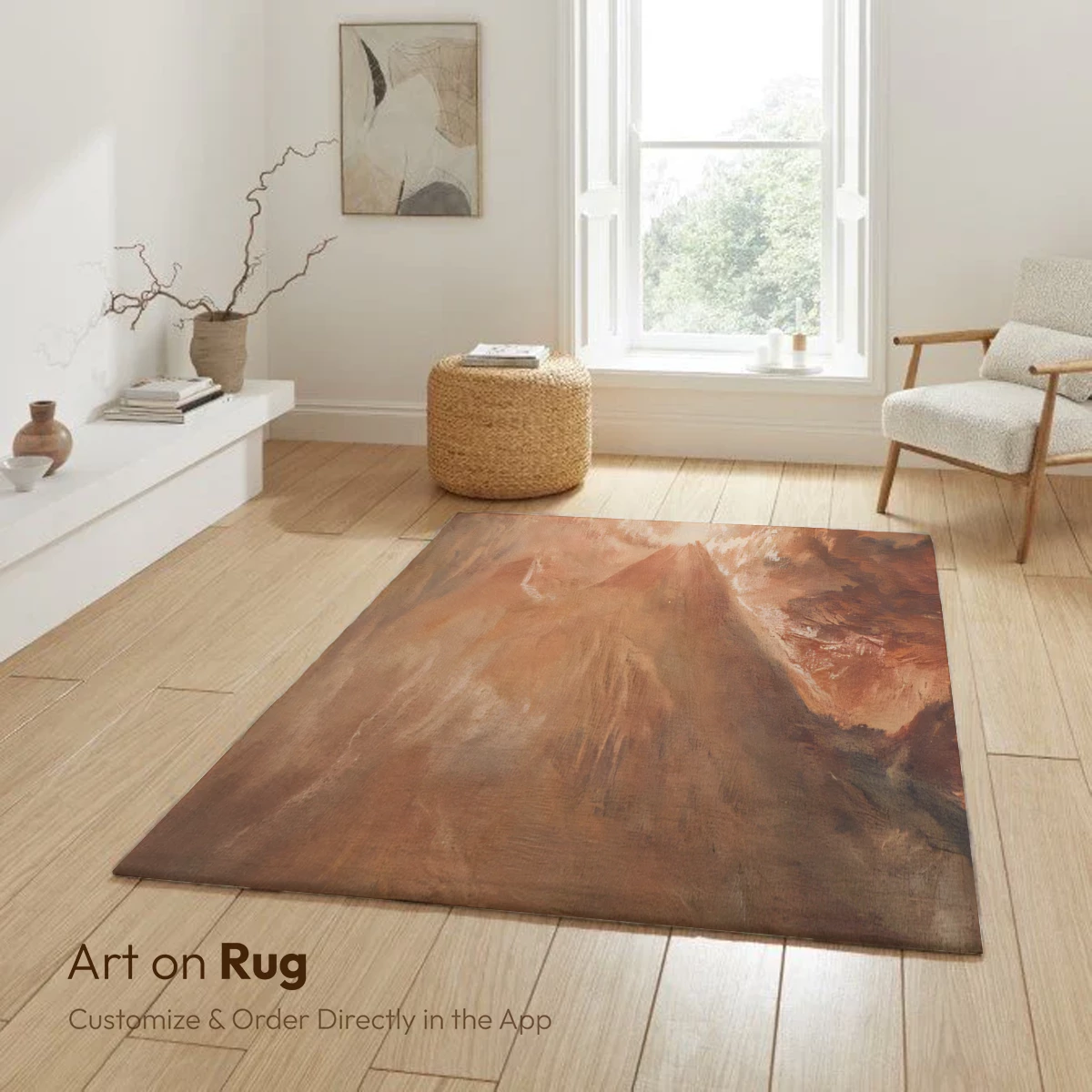 Erupting Volcano Reflection: Romantic Landscape - Image 5