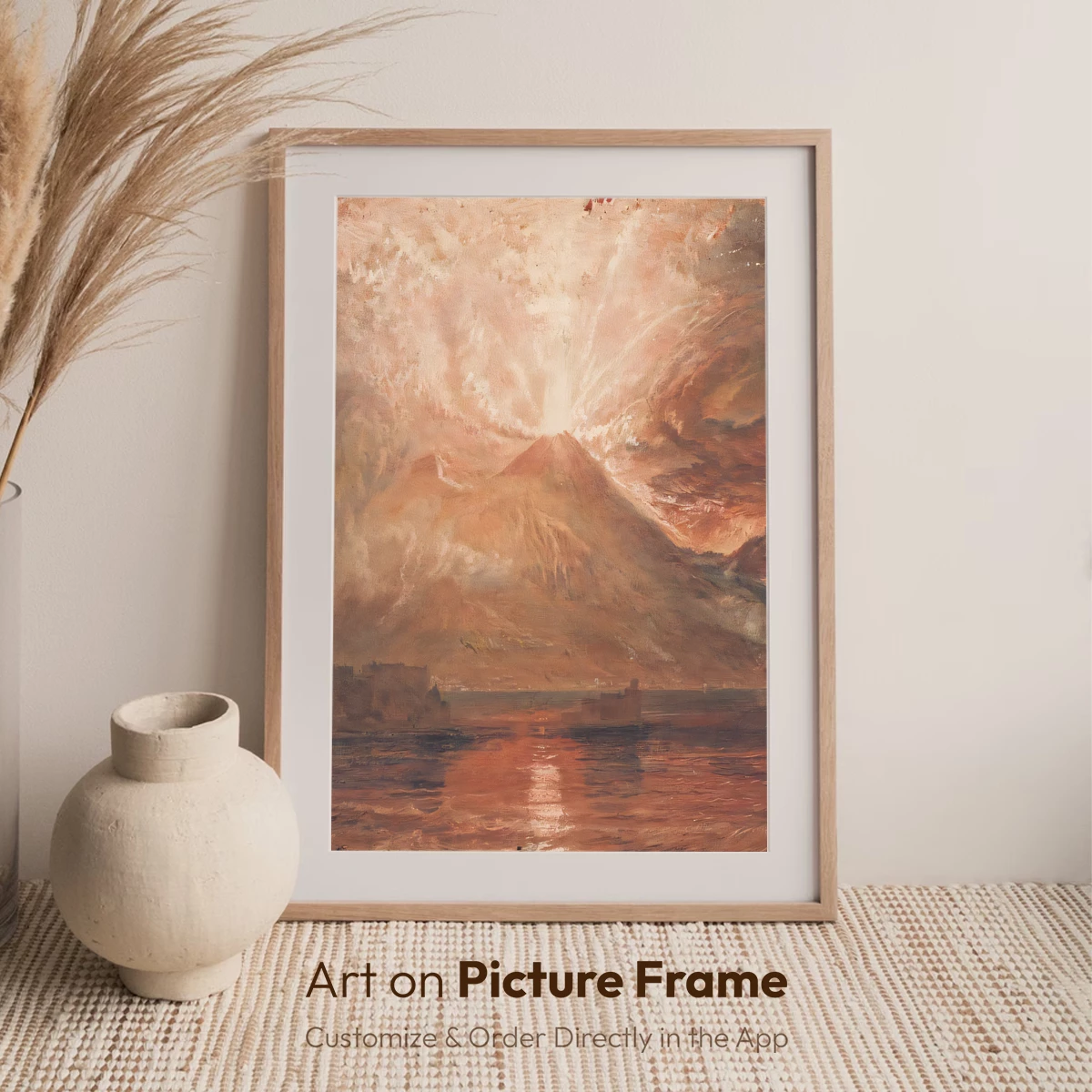 Erupting Volcano Reflection: Romantic Landscape - Image 6