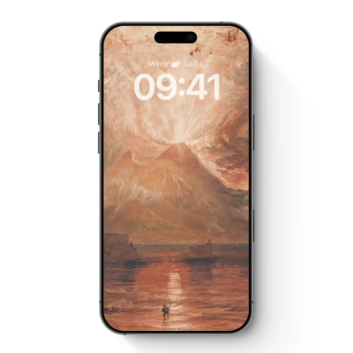 Erupting Volcano Reflection: Romantic Landscape - Image 7