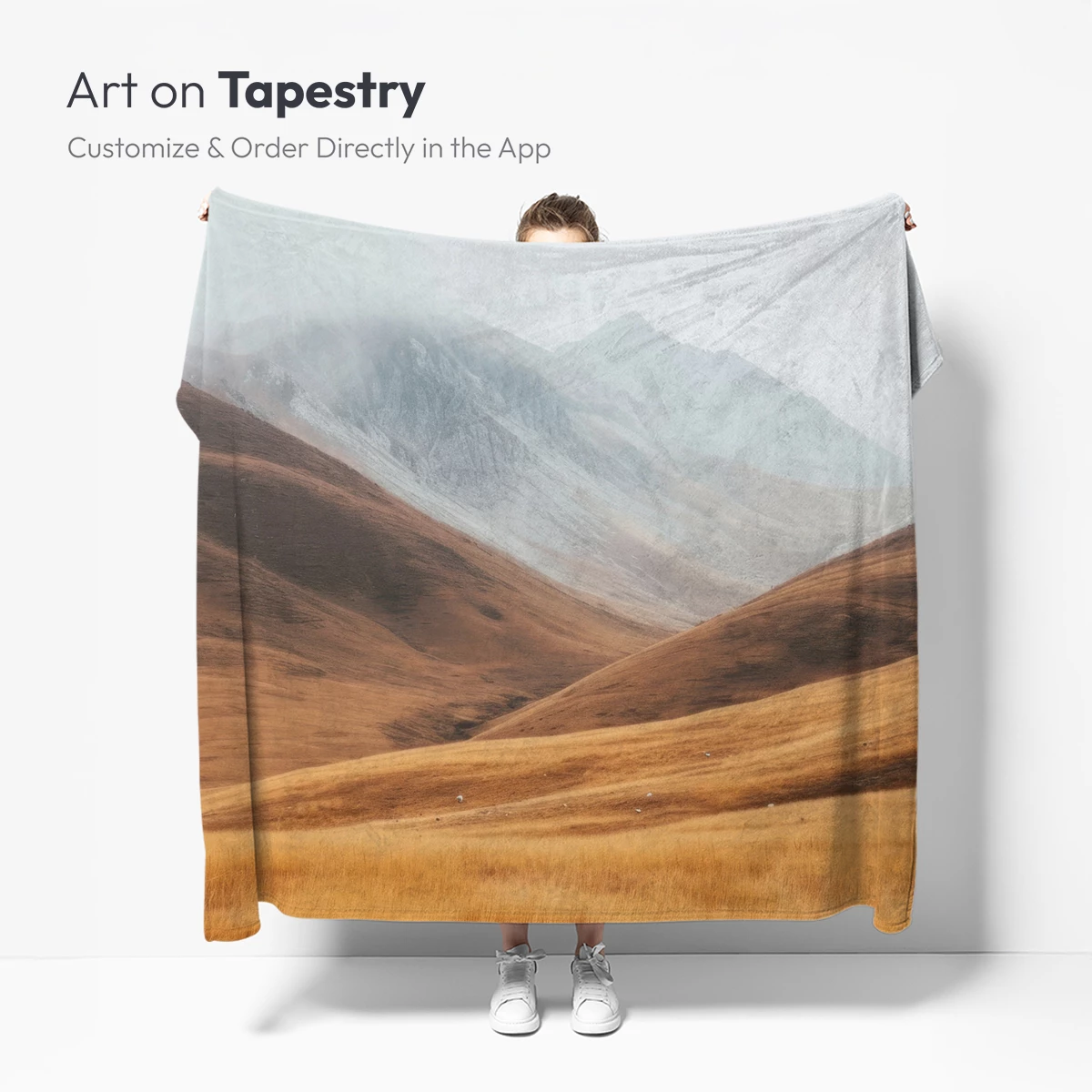 Golden Plains Under Misty Peaks - Image 5