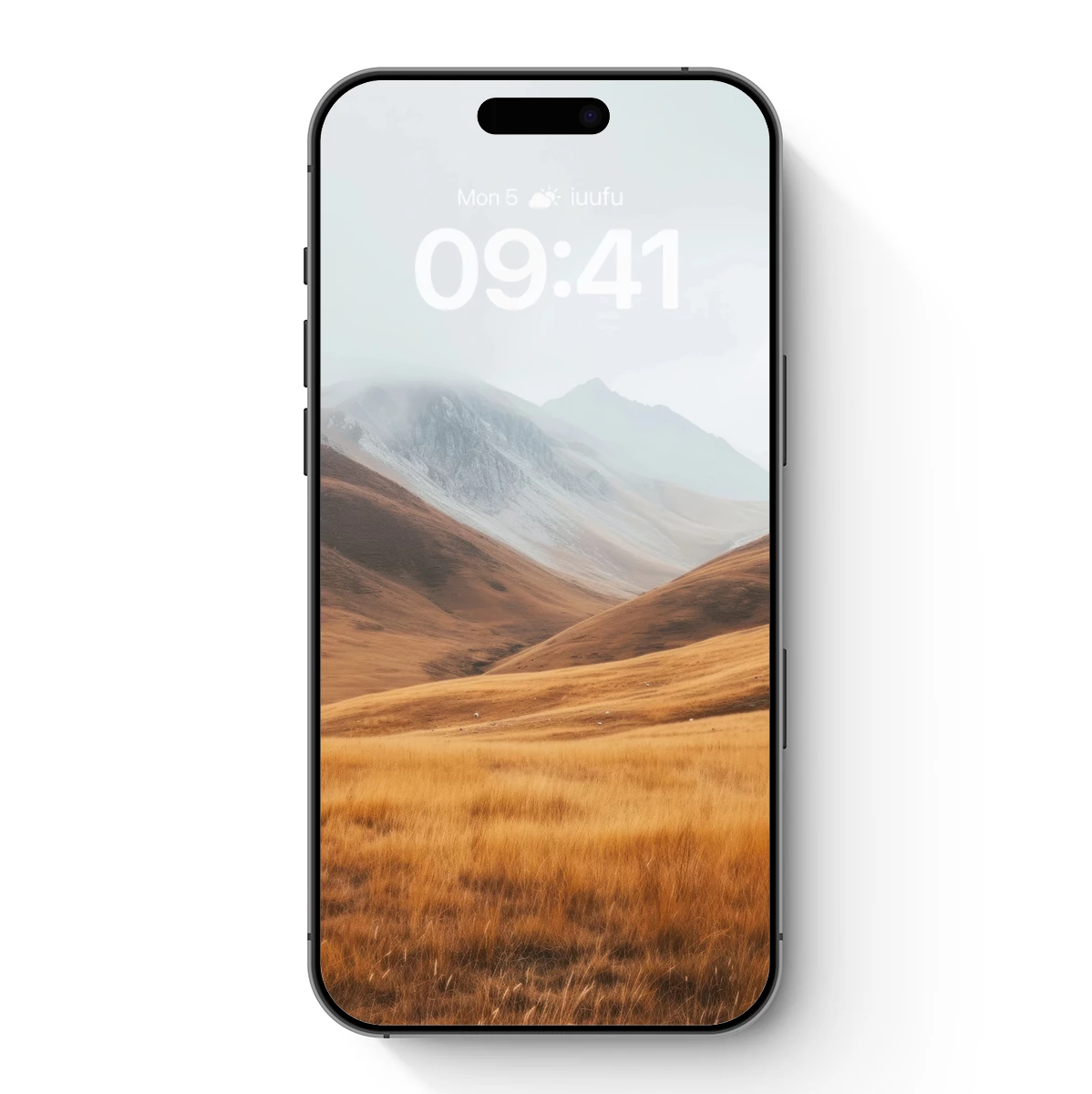 Golden Plains Under Misty Peaks