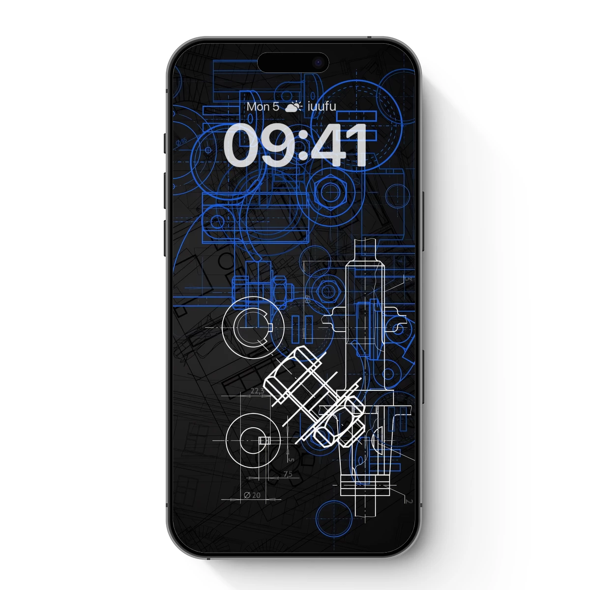 Blueprint Dreams: Mechanical Artistry in Blue