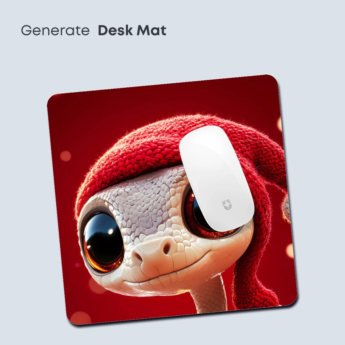 Festive Gecko in Santa Hat: Whimsical Holiday Charm - Image 4