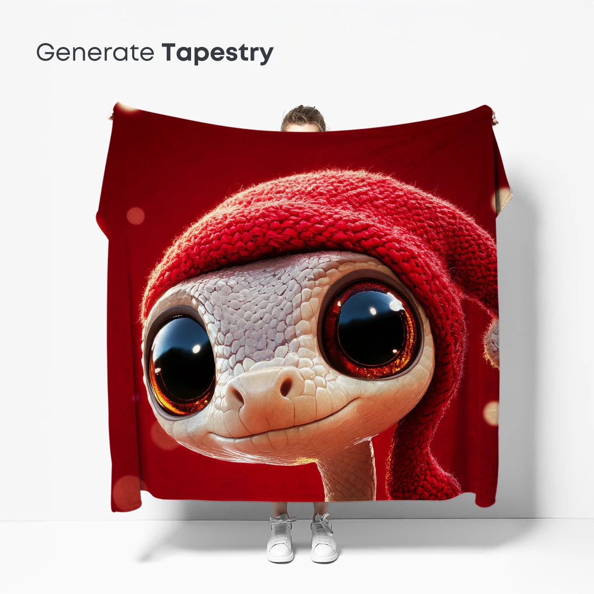 Festive Gecko in Santa Hat: Whimsical Holiday Charm - Image 5