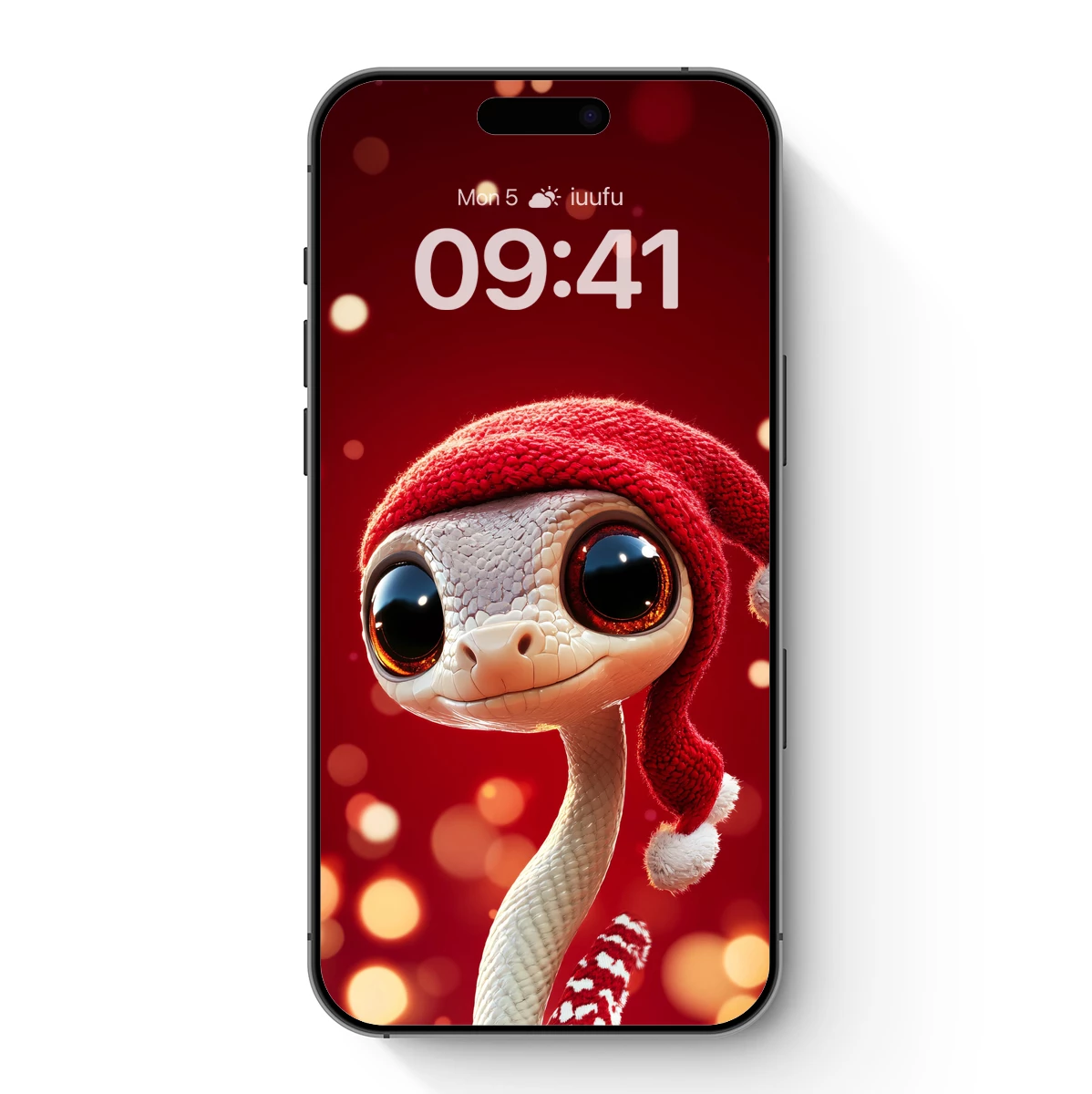 Festive Gecko in Santa Hat: Whimsical Holiday Charm