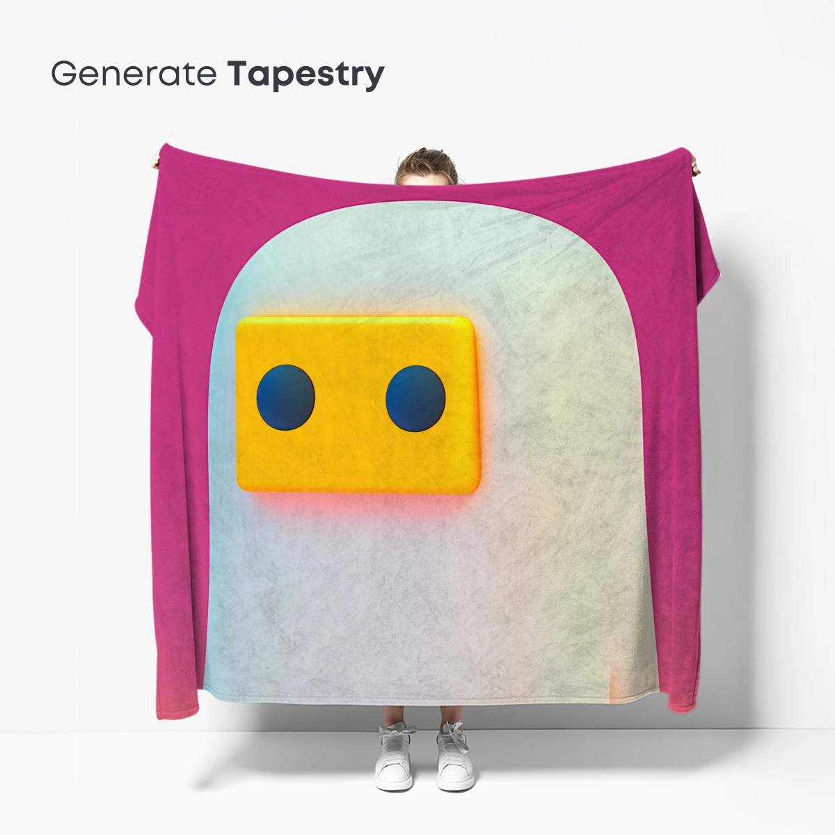 Cute Ghostly Figure with Vibrant Hue Fusion - Image 5