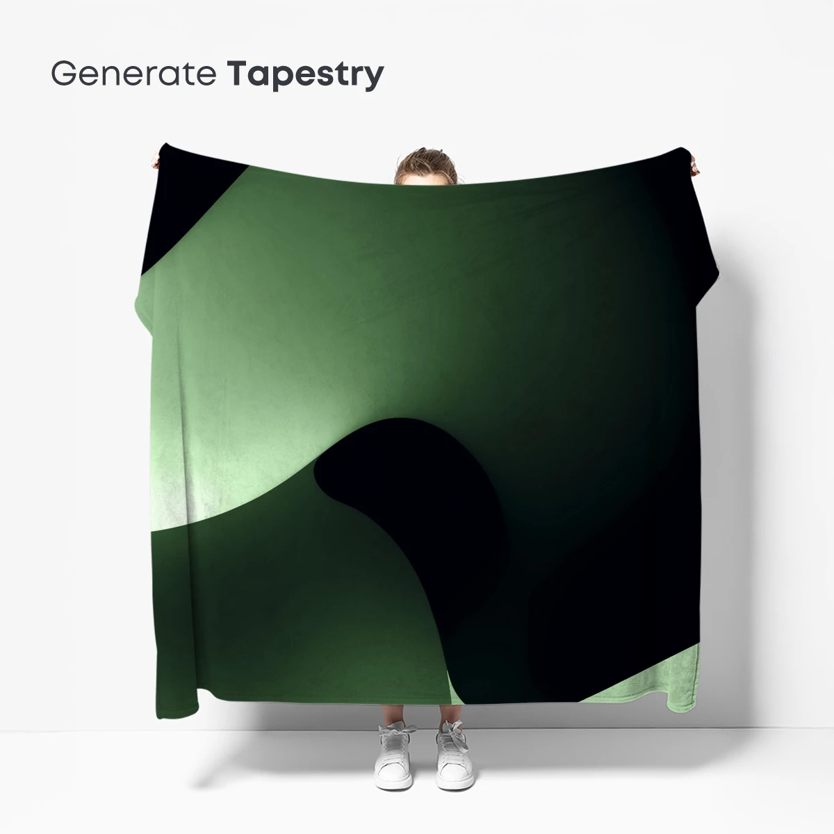 Ethereal Green Swirl: A Dance of Light and Shadow - Image 5