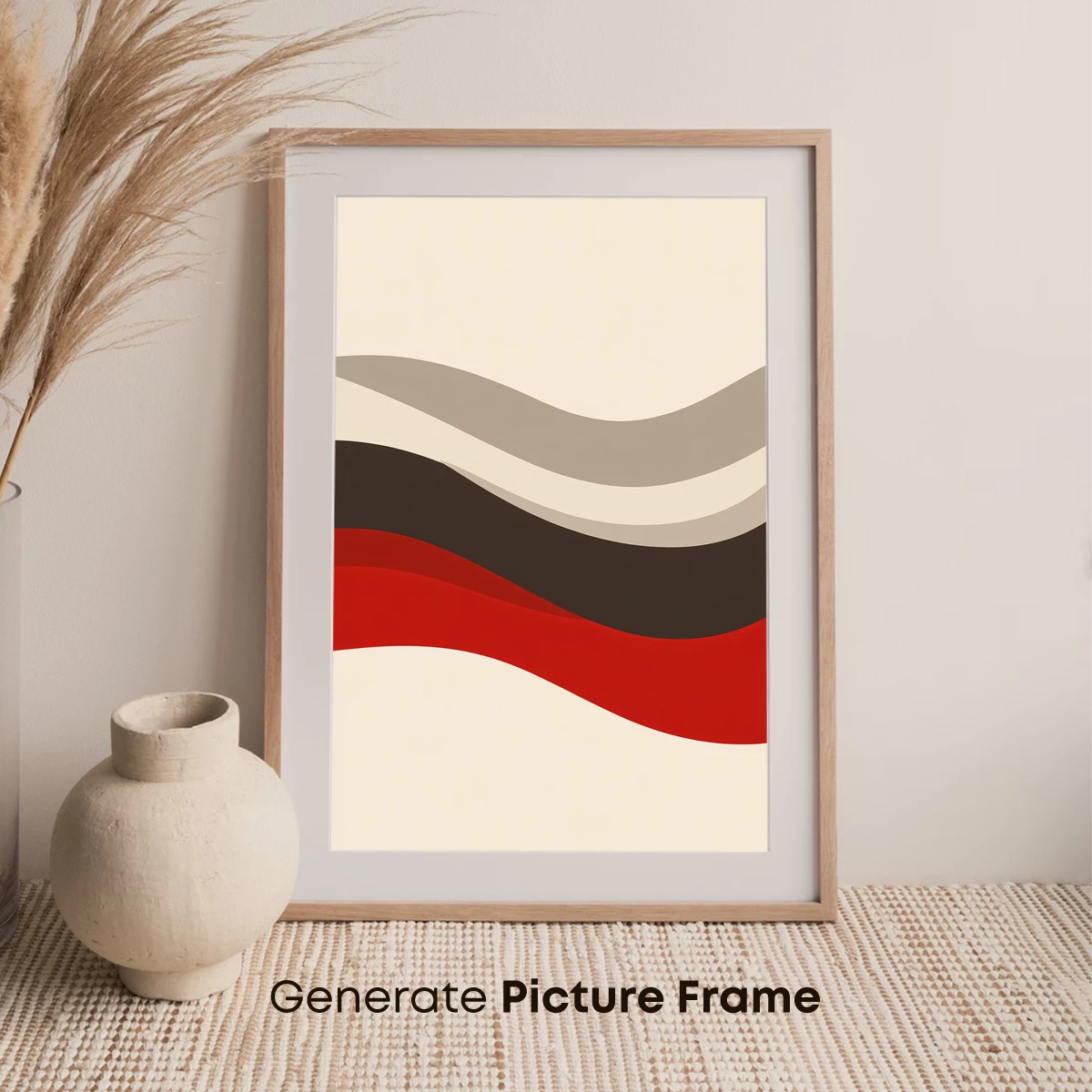 Abstract Waves in Warm Tones - Image 7