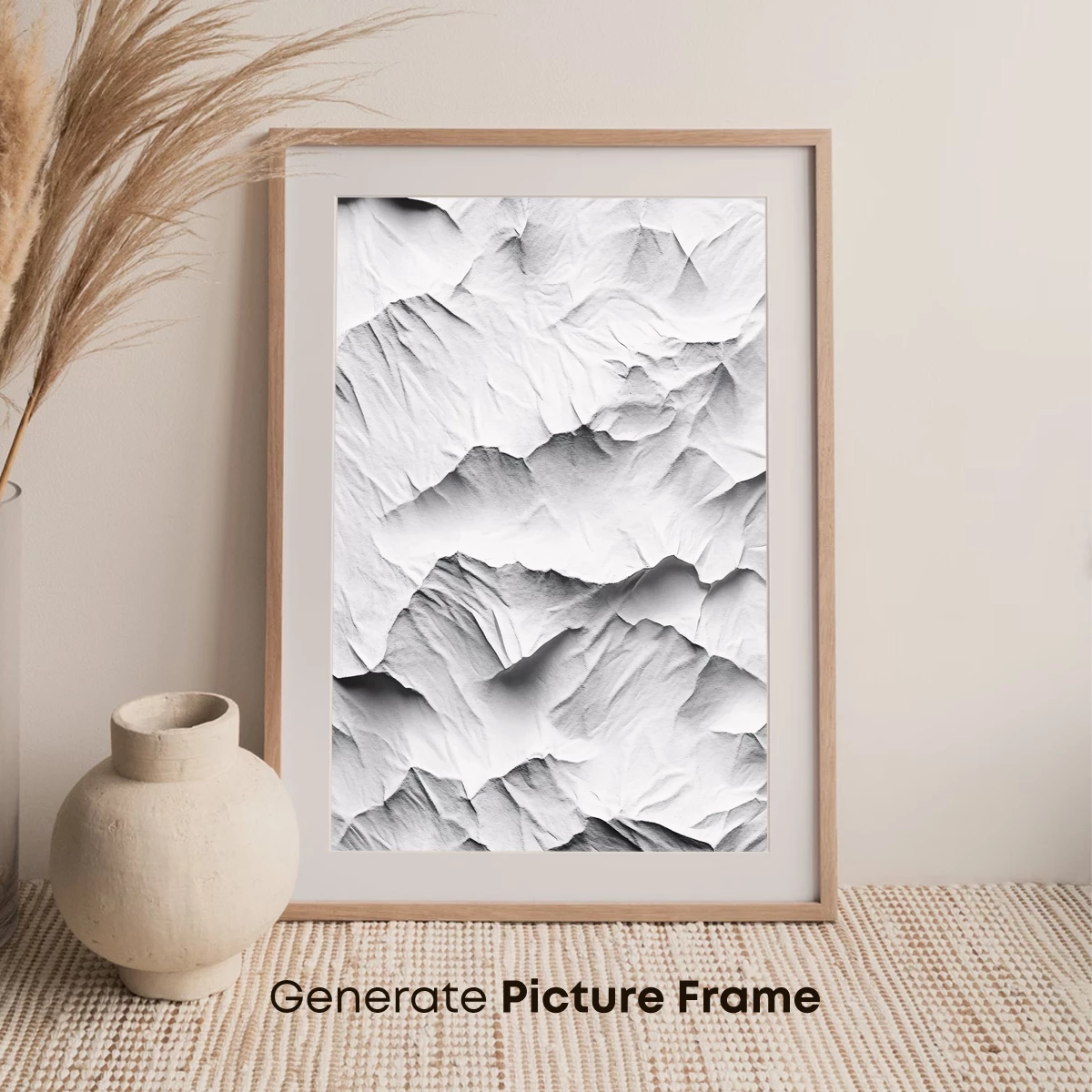 Crumpled Elegance: Monochrome Textures - Image 7
