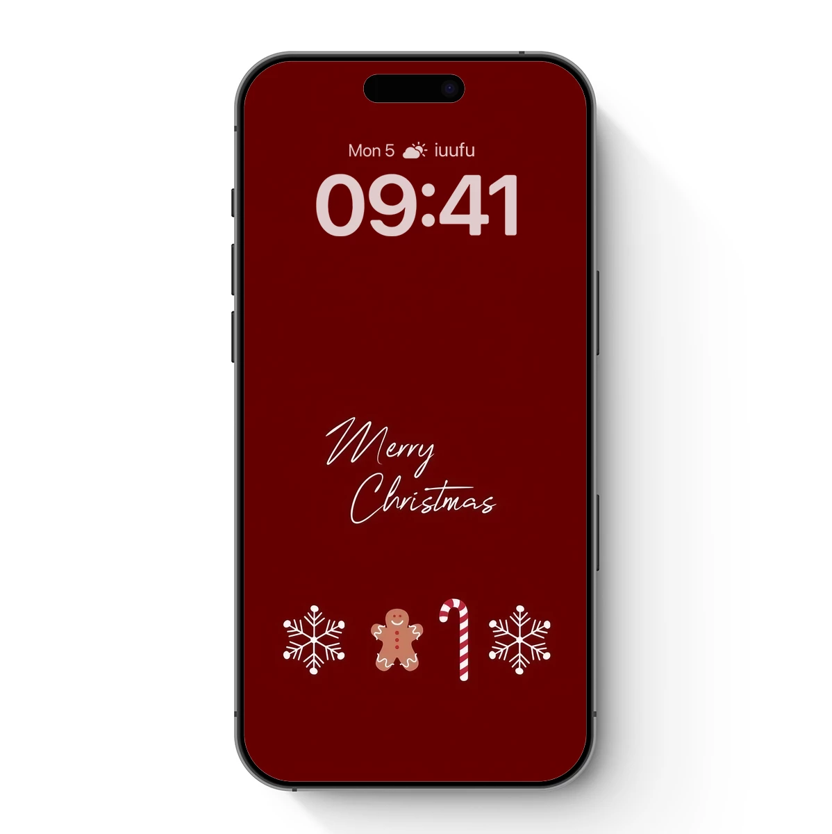Festive Red Canvas: Merry Christmas Elegance