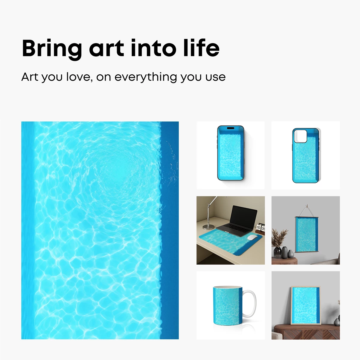 Azure Ripple Symphony: Pool Water Artistry - Image 2