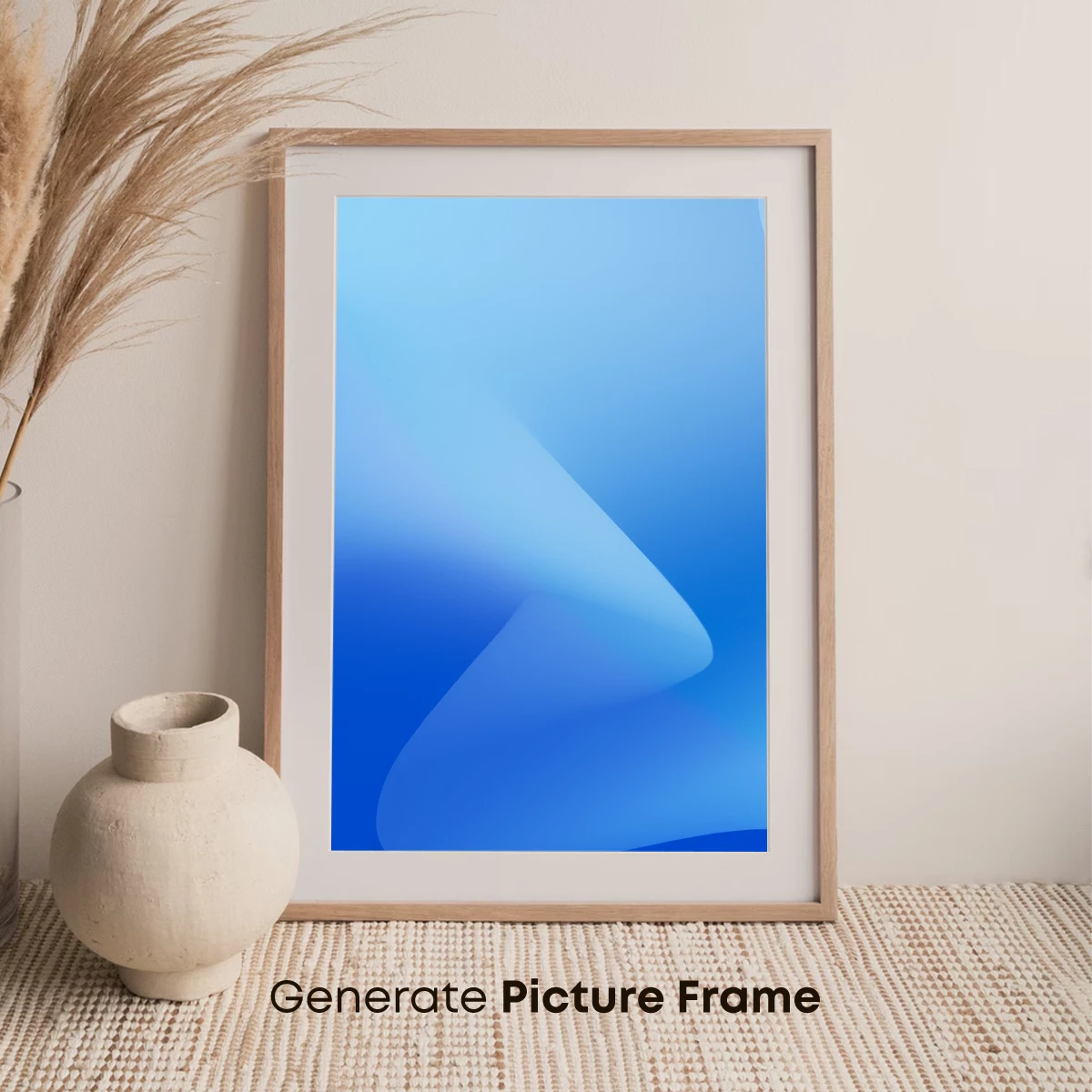 Blue Gradient Elegance: Abstract Flow - Image 7