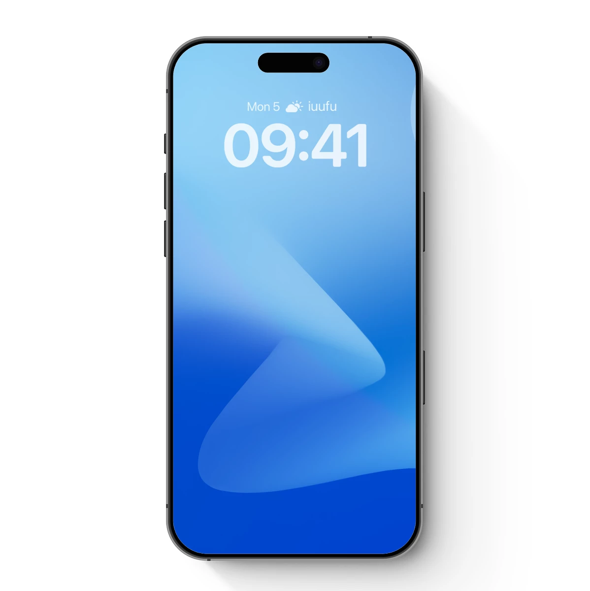 Blue Gradient Elegance: Abstract Flow