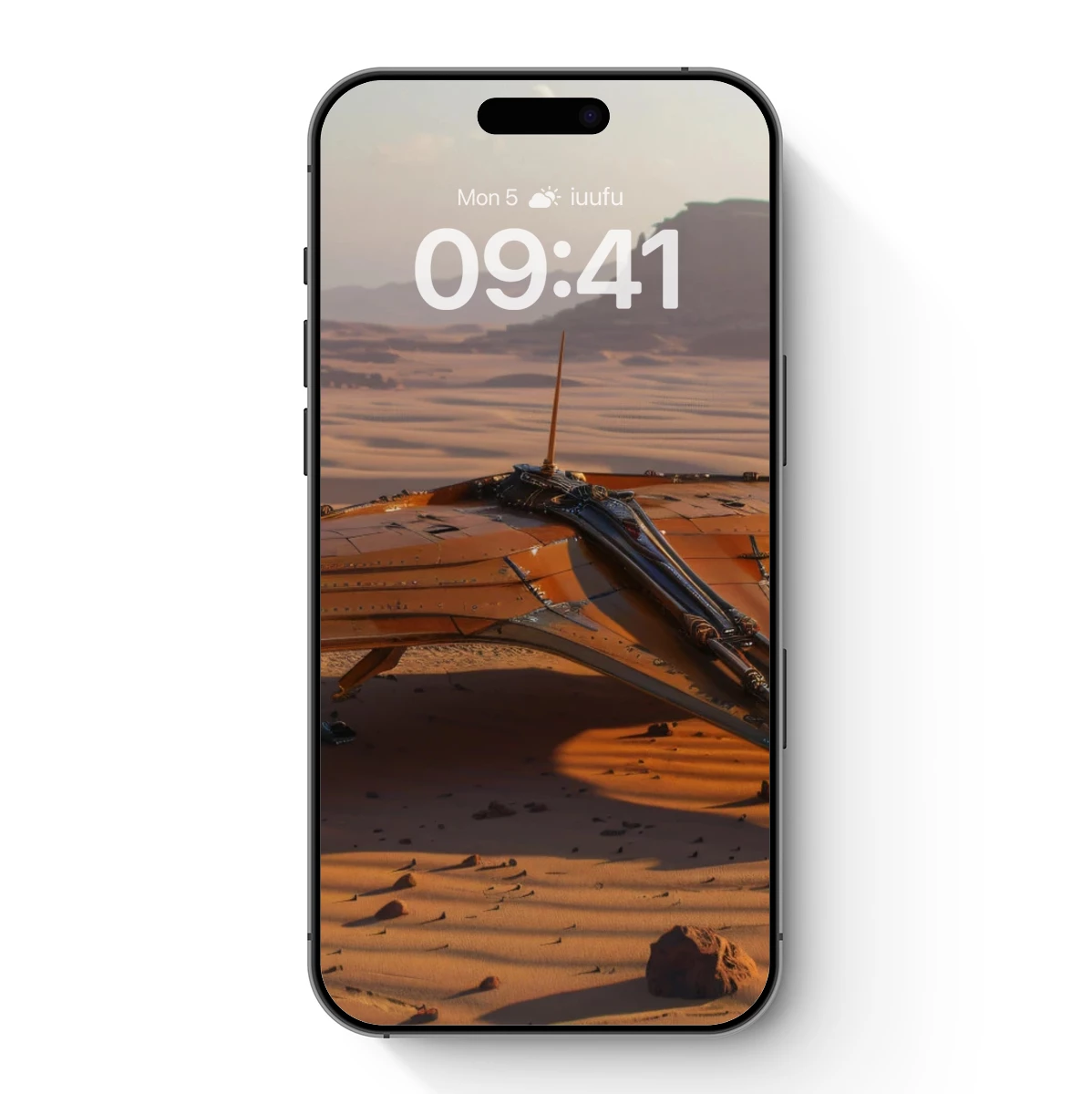 Desert Wings: Futuristic Ship in Sand Dunes