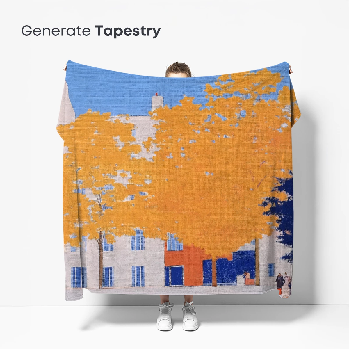 Autumnal Harmony: Urban Trees in Warm Glow - Image 5