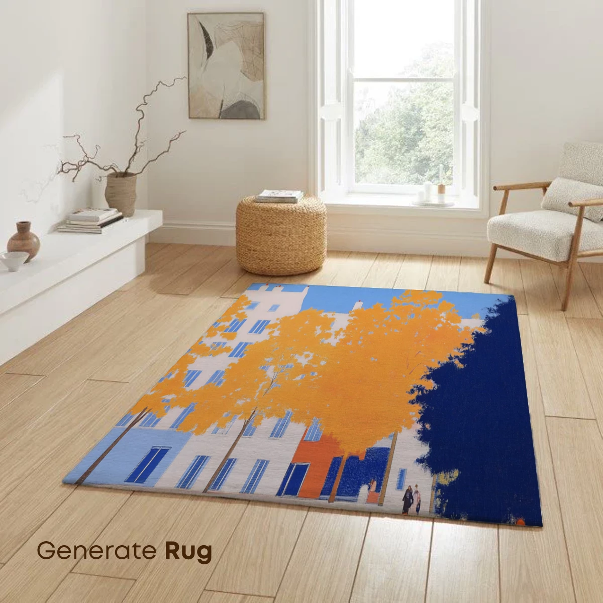 Autumnal Harmony: Urban Trees in Warm Glow - Image 6