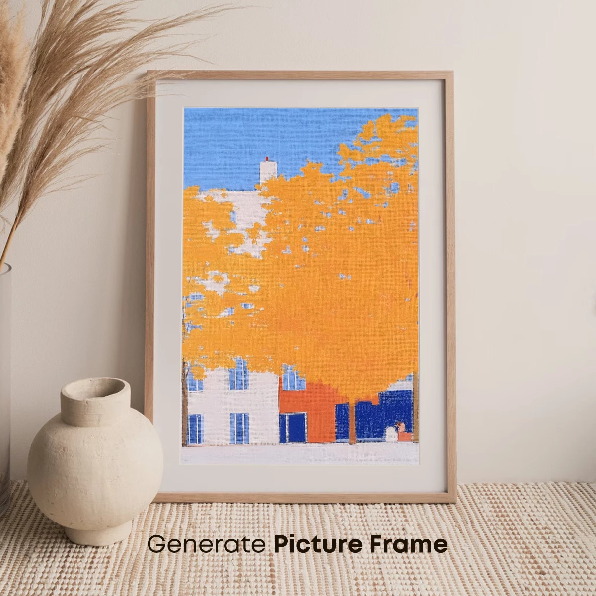 Autumnal Harmony: Urban Trees in Warm Glow - Image 7