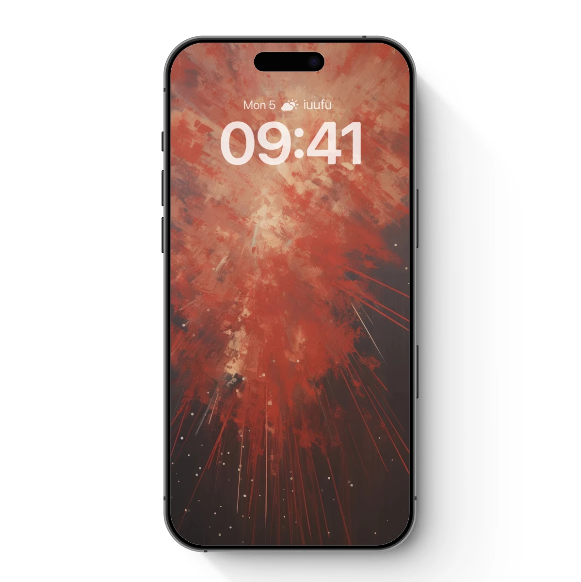 Explosive Canvas: Abstract Red Burst Explosive Canvas: Abstract Red Burst