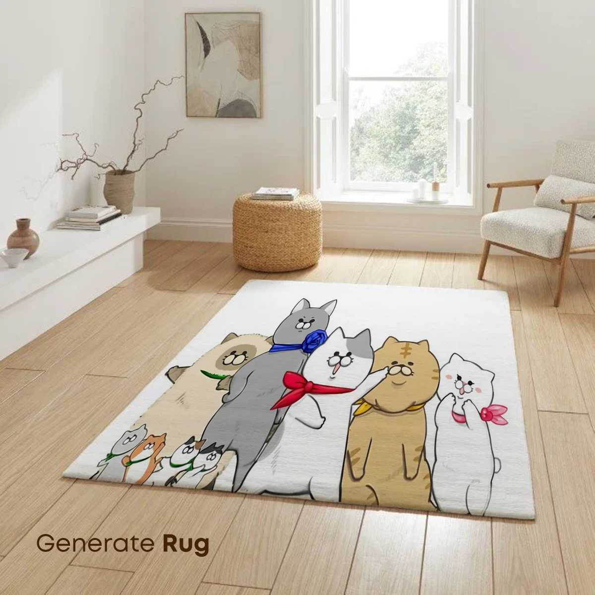 Cute Cat Parade: Whimsical Cartoon Feline Gathering - Image 6