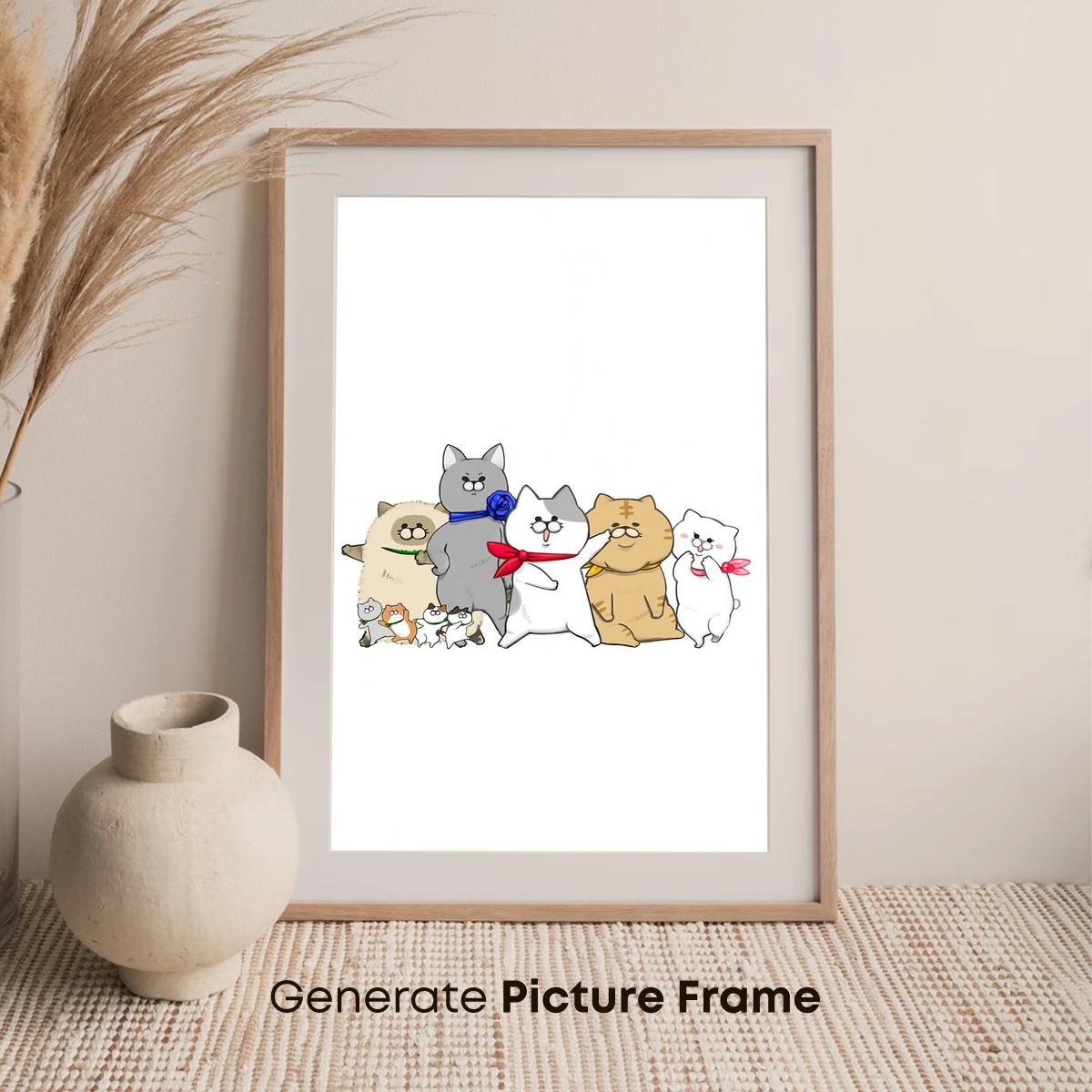 Cute Cat Parade: Whimsical Cartoon Feline Gathering - Image 7
