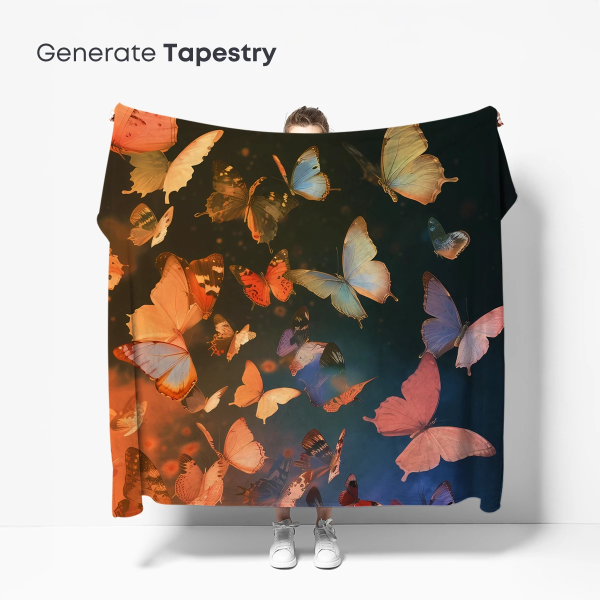 Butterfly Symphony in Sunset Hues - Image 5